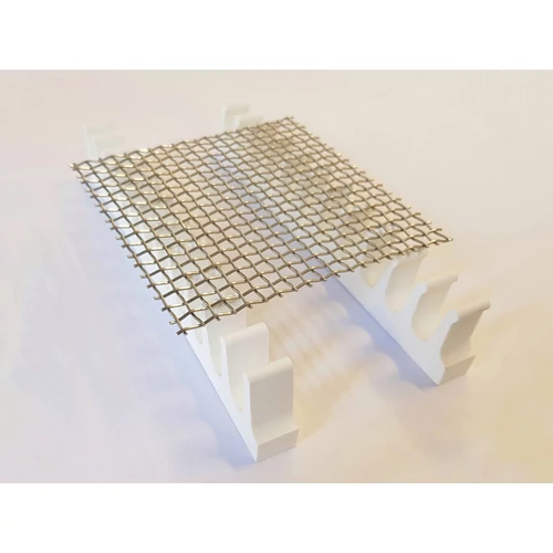 Rozsdamentes 4/1,0mm égető rács, 100x150mm méretben